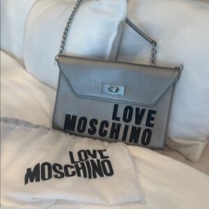 Love Moschino Silver Shoulder Bag